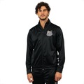 Agasalho de Moletom do Santos Oficial Esportivo Sintético Surf Center Masculino PRETO