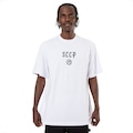 Camiseta do Corinthians Oficial Oversized SCCP Surf Center Masculina BRANCO
