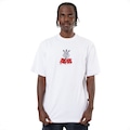 Camiseta do Corinthians Oversized Oficial Bem Vindo Ao Hospício Surf Center Masculina BRANCO