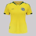 Camisa do Goiás Gr33n Goleiro 2024 Feminina AMARELO