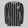 Camisa do Corinthians Manga Longa Retrô Democracia Futfanatics Masculina PRETO
