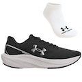 Kit Tênis Feminino Under Armour Charged Wing 2 + Meia PRETO/BRANCO