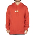 Blusão de Moletom Quiksilver Metal Comp WT25 VERMELHO
