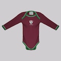 Body do Fluminense Manga Longa Torcida Baby Infantil VERMELHO
