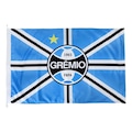 Bandeira do Grêmio Oficial Jc Bandeiras 2 Panos 0,90 X 1,30 27 AZUL/PRETO
