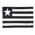 Bandeira do Botafogo Ofic Jc bandeiras 2 Panos 0,90 X 1,30 2422 PRETO/BRANCO