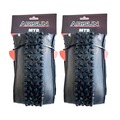 Par Pneu aro 29 x 2.35 bike Arisun Mount Bona kevlar 60 tpi PRETO