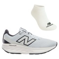 Tênis Feminino New Balance 520 V9 + Par de Meia AZUL CLARO/PRETO