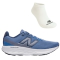 Tênis Masculino New Balance 520 V9 + Par de Meia AZUL/BRANCO
