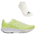 Tênis Masculino New Balance 520 V9 + Par de Meia VERDE/BRANCO