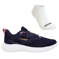 Tênis Feminino Rainha Drive IV + Par de Meia AZUL ESC/ROSA