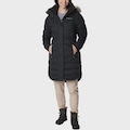 Jaqueta Feminina Columbia com Capuz Belle Isle II Mid Down PRETO