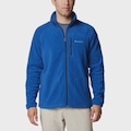 Jaqueta Masculina Columbia sem Capuz Fast Trek II Fz Fleece AZUL