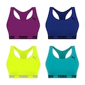 Top Puma Nadador sem Costura - 4 Unidades - Feminino AZUL/VERDE