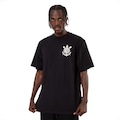 Camiseta do Corinthians Oficial Estampada Surf Center Masculina PRETO