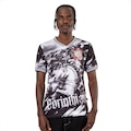Camiseta do Corinthians Oficial Surf Center Masculina PRETO/BRANCO