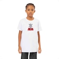 Camiseta do Corinthians Oficial Bem Vindo Ao Hospício Surf Center Infantil BRANCO