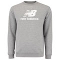 Blusão Masculino New Balance NB Essentials Basic sem Capuz CINZA