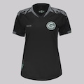 Camisa do Goiás Gr33n Goleiro Feminina PRETO