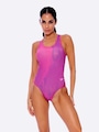 Maiô Feminino Speedo Alça Larga Net Estampado ROSA/ROXO