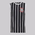 Camiseta Regata do Corinthians Futfanatics Retrô Democracia Masculina PRETO
