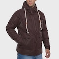 Jaqueta Puffer Masculina HD com Capuz Shield MARROM