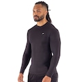 Camiseta ML Poker Térmica Skin New Masculina PRETO/CINZA