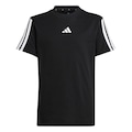 Camiseta adidas MC Essentials 3 Stripes Infantil PRETO/BRANCO