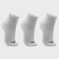Meia Cano Curto Mizuno Prime Tam. 33 a 38 com 3 Pares Unissex BRANCO