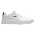 Tênis Feminino Puma Court Lally BRANCO/ROXO