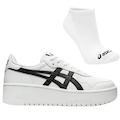 Tênis Feminino Asics Japan S Pf + Par de Meia BRANCO/PRETO