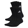 Kit Meia Cano Alto Unissex adidas Sportswear - 6 Pares PRETO/BRANCO