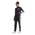Agasalho Feminino adidas Essentials 3 Stripes PRETO/BRANCO