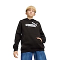 Blusão de Moletom Infantil Puma Ess No. 1 Logo PRETO/BRANCO