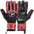 Luva de Futebol de Campo Poker Profissional Infinity Adulto PRETO/VERMELHO