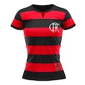 Camisa do Flamengo Braziline FlaTri CRF Feminina VERMELHO