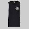 Camisa Regata do Santos Futfanatics Logo Masculina PRETO