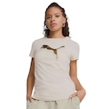 Camiseta Puma Essentials Metallic Feminina BRANCO