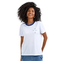 Camisa do Cruzeiro Braziline Entrelaço Feminina BRANCO
