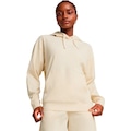 Blusão de Moletom Puma Ess Elevated Comfort Rib Feminino BEGE