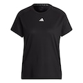 Camiseta Feminina adidas Gola Careca AEROREADY Train Essentials Minimal Branding PRETO