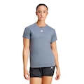 Camiseta Feminina adidas Gola Careca AEROREADY Train Essentials Minimal Branding PRETO/BRANCO