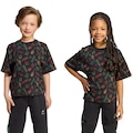 Camiseta Infantil Adidas Disney Mickey Mouse PRETO/LARANJA