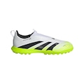 Chuteira Society Infantil sem Cadarços adidas Predator League BRANCO/PRETO