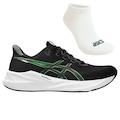 Tênis Masculino Asics Versablast 4 + Par de Meia PRETO/VERDE