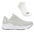Tênis Masculino Asics Versablast 4 + Par de Meia CINZA/BRANCO