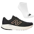 Tênis Feminino New Balance Evozv4 + Par de Meia PRETO/ROSA