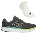 Tênis Masculino New Balance Evozv4 + Par de Meia CINZA/VERDE