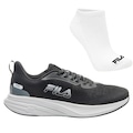 Tênis Masculino Fila Stride + Par de Meia PRETO/CINZA CLARO