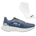 Tênis Feminino Fila Stride + Par de Meia AZUL CLA/CINZA
